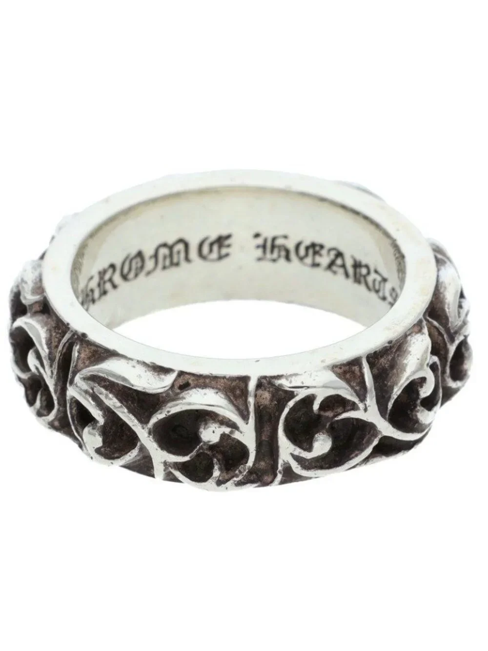 Chrome Hearts Etrnity Vine Band Eternity Silver Ring